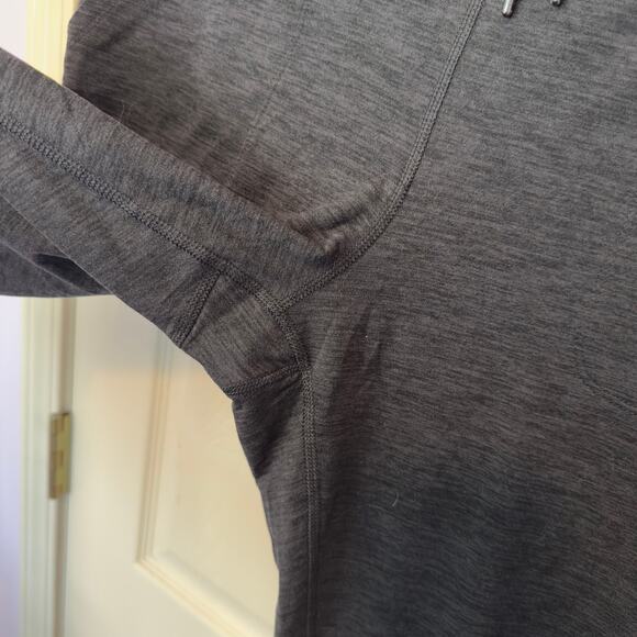 NWT Gaiam Om High Rise Porkchop Cuffed Leggings Size XL Drawstring Black Heather - Picture 4 of 11